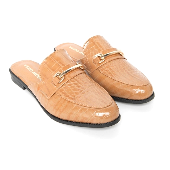 🆕 Vero Moda Tan Mule Loafer - Picture 4 of 9